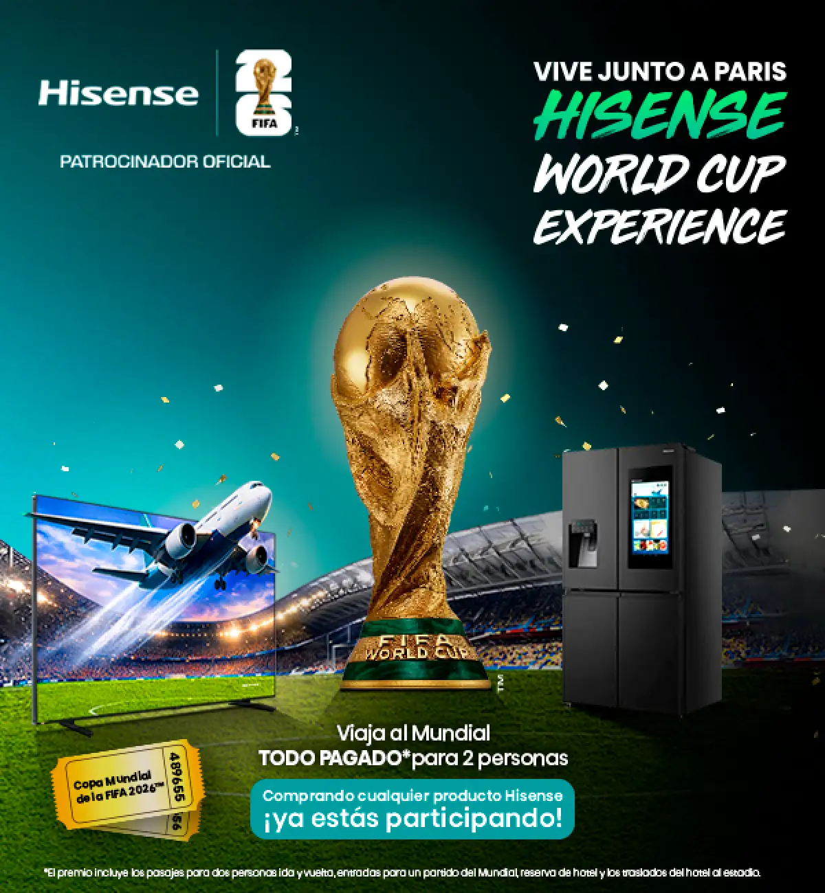Hisense y Paris te llevan al mundial