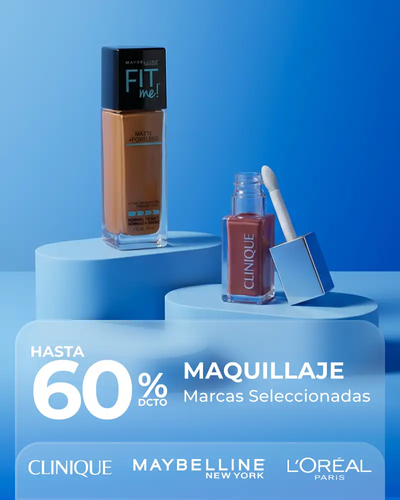 Hasta 60% Maquillaje