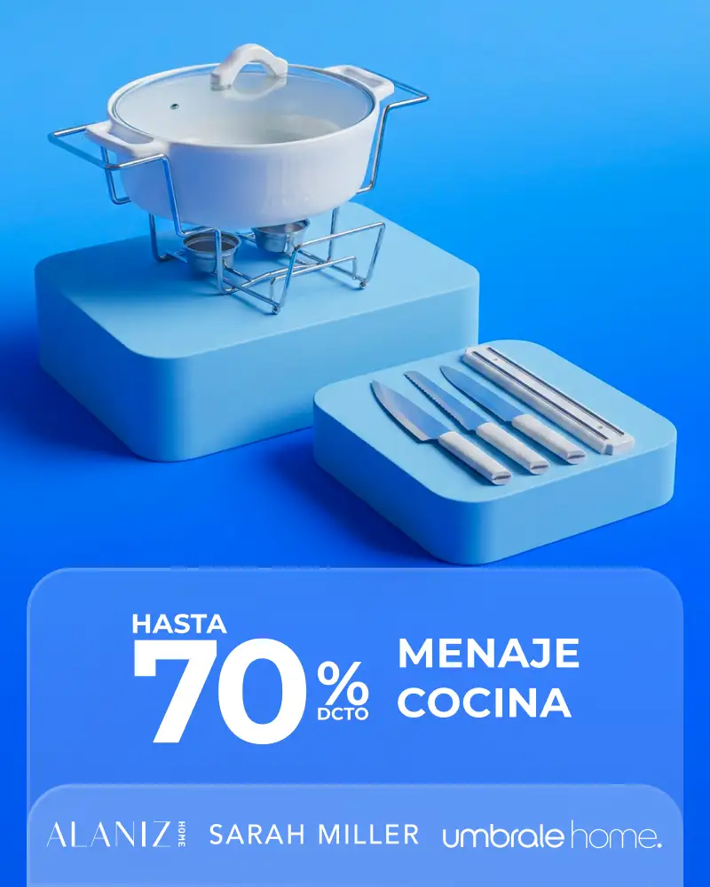 Hasta 70% Menaje Cocina