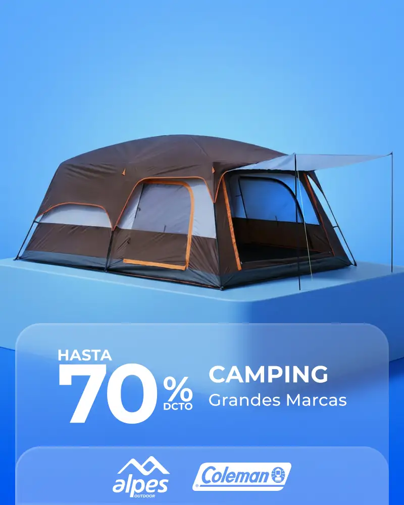 Hasta 70% Camping