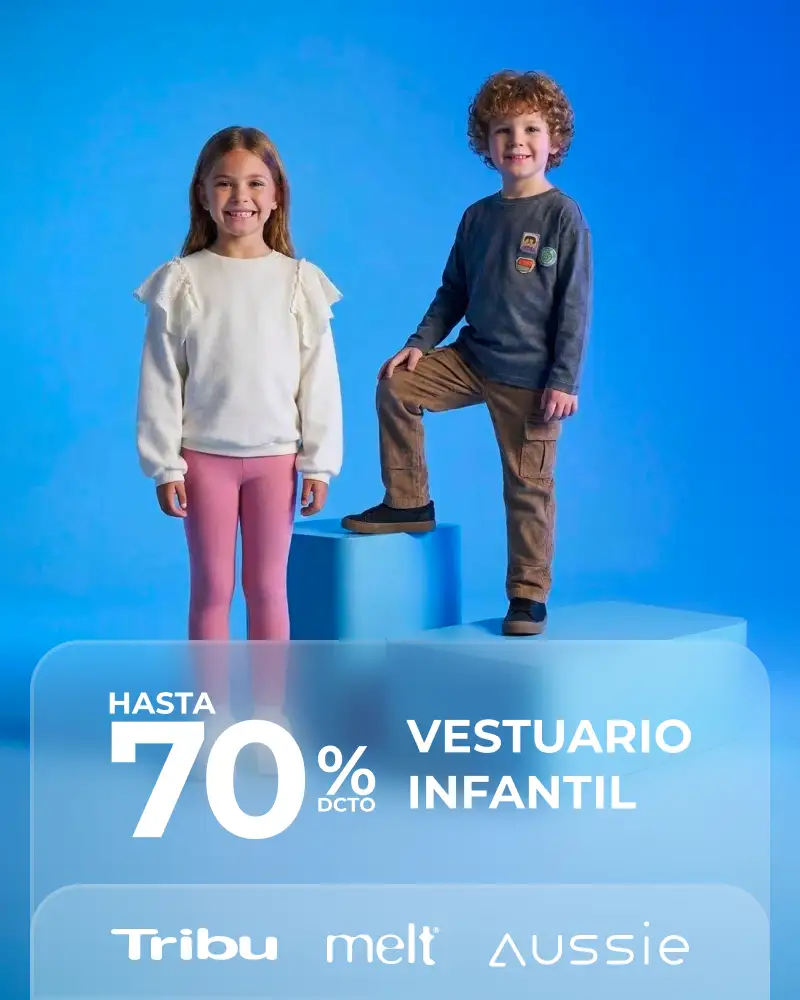 Hasta 70% Vestuario Infantil