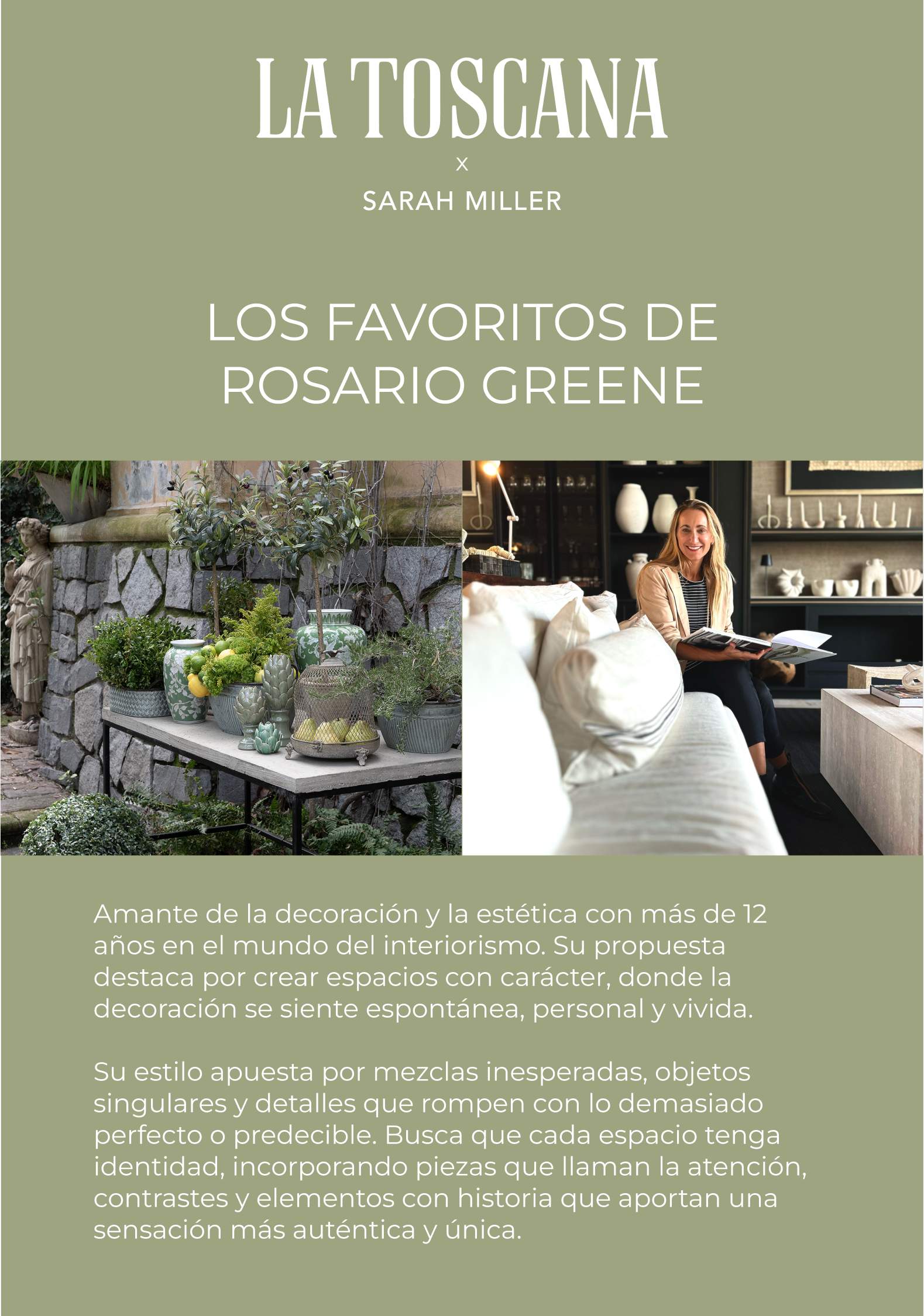 La Toscana x Sarah Miller
