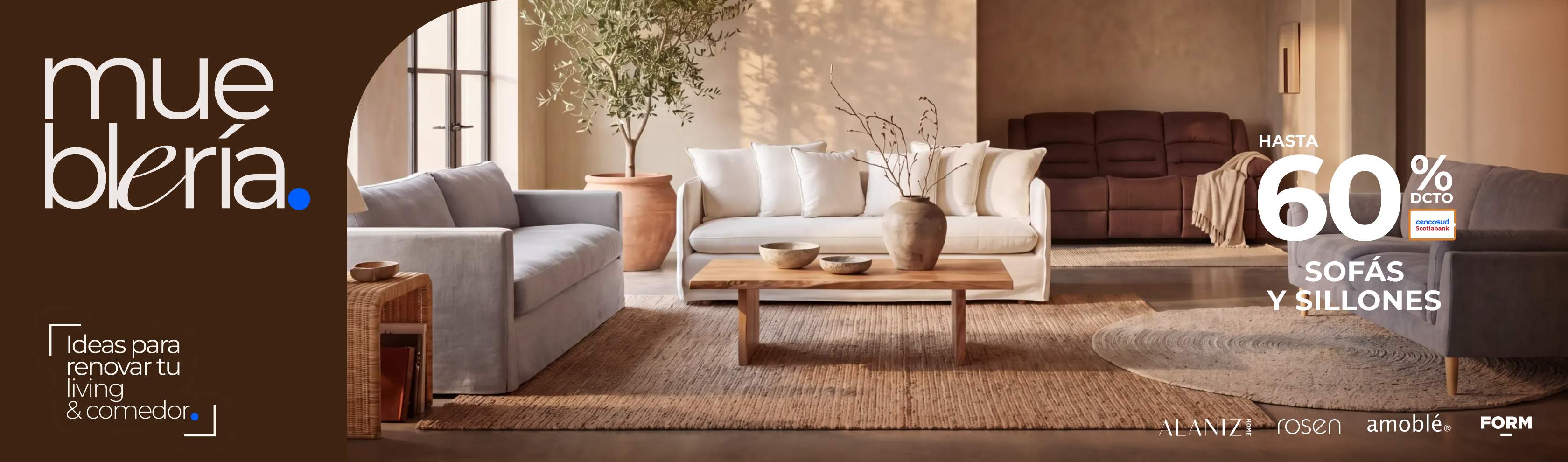 La mueblería. Sofás y sillones