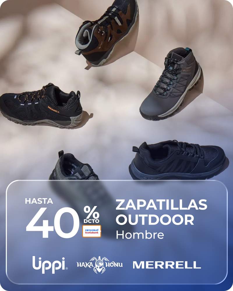 Zapatillas Outdoor hasta 40% de dcto con Tarjeta Cencosud