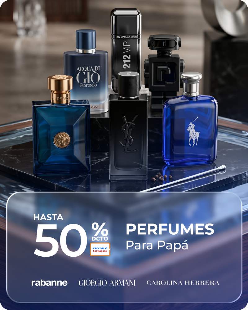 Perfumes Hombre hasta 50% de dcto