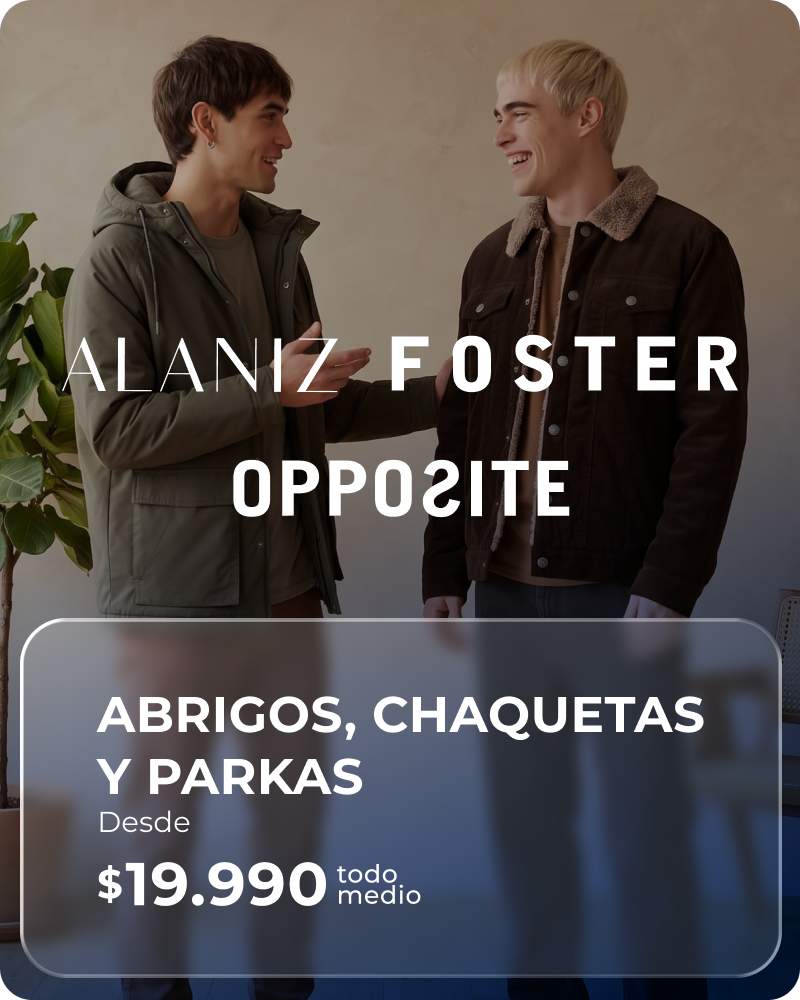Abrigos, Chaquetas y Parkas desde $19.990 todo medio de pago