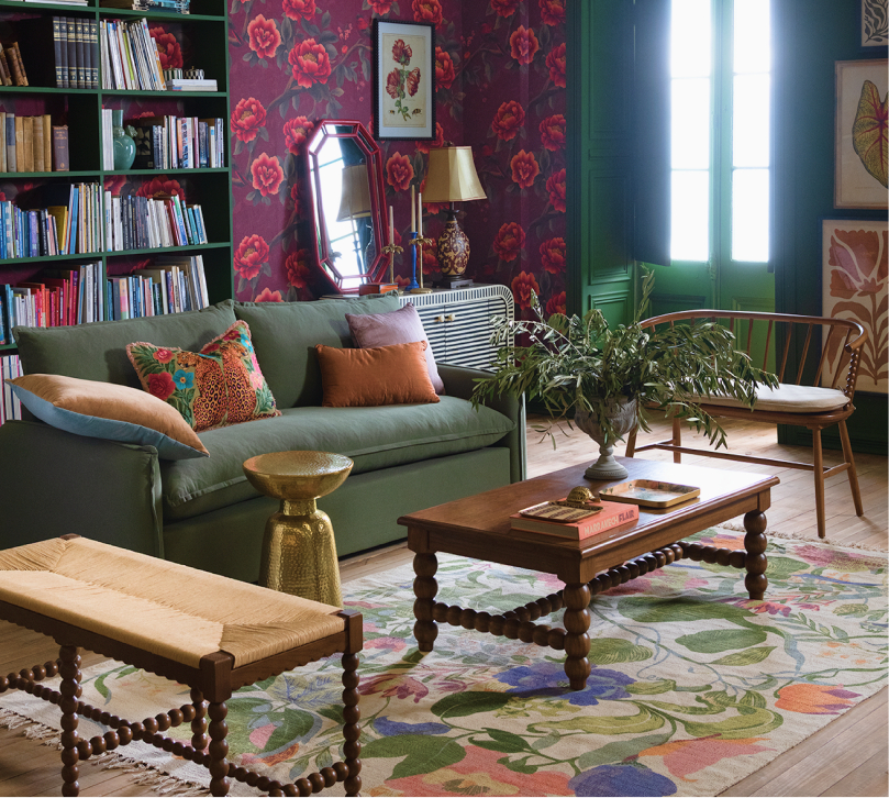 Set de 4 copas de vidrio sobre superficie elegante