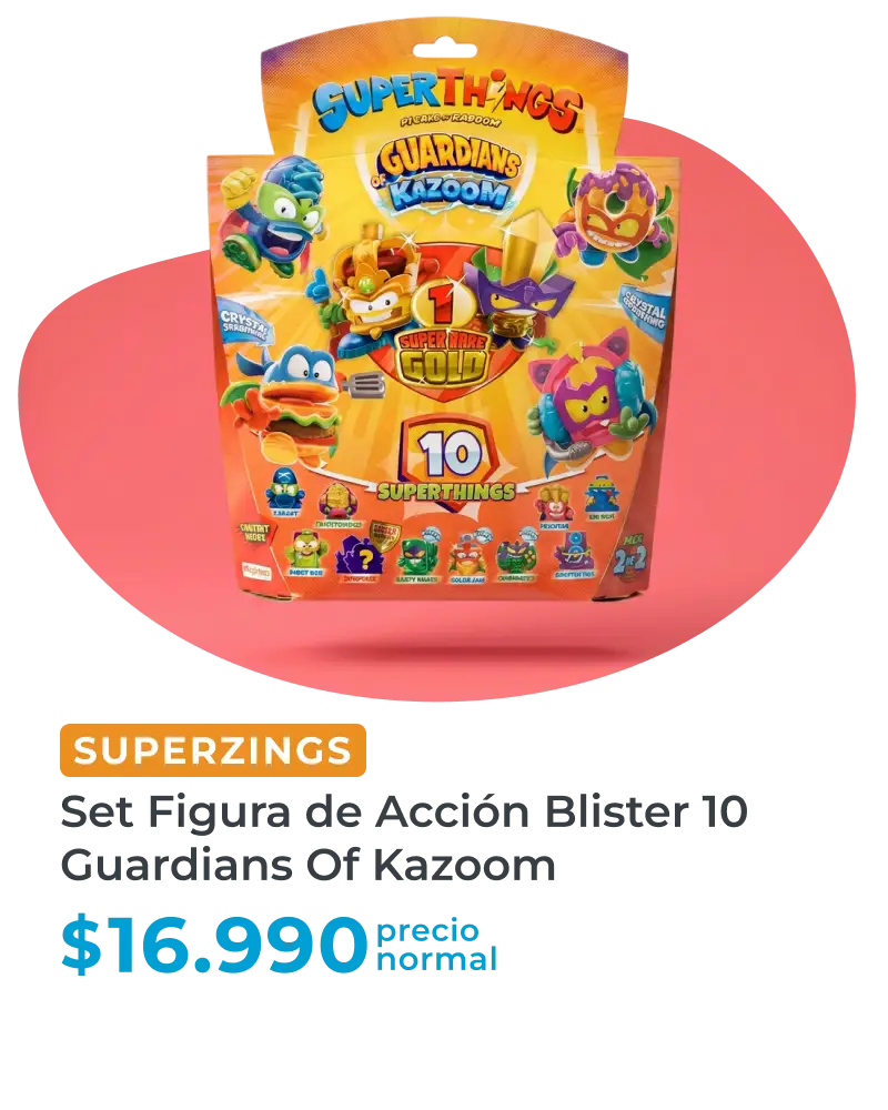 SuperZings Set Figura de Acción Blister 10 Guardians of Kazoom
