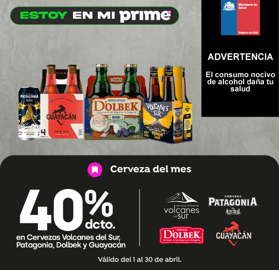 40% descuento todas las cervezas Kunstmann