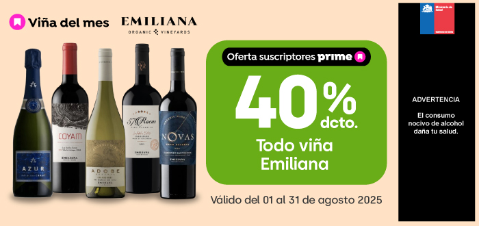40% descuento toda la viña Carmen