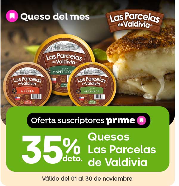 35% descuento todos los quesos Las Parcelas