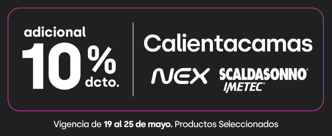 10% descuento adicional en Calientacamas